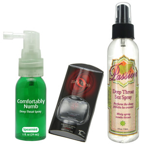 Products to numb your throat for oral sex or gag reflex control